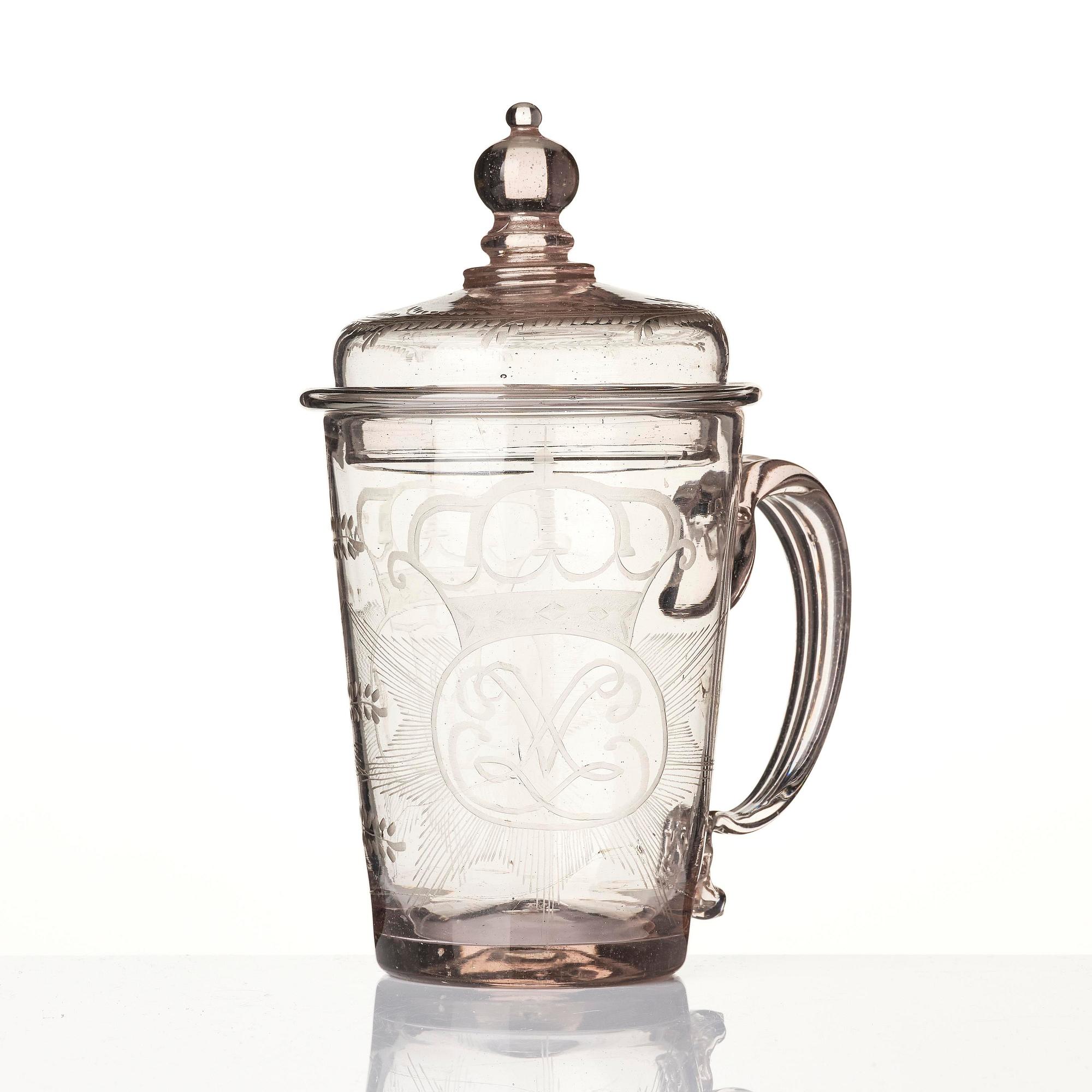 A tankard, possibly Henrikstorp, Sweden, 18th century.