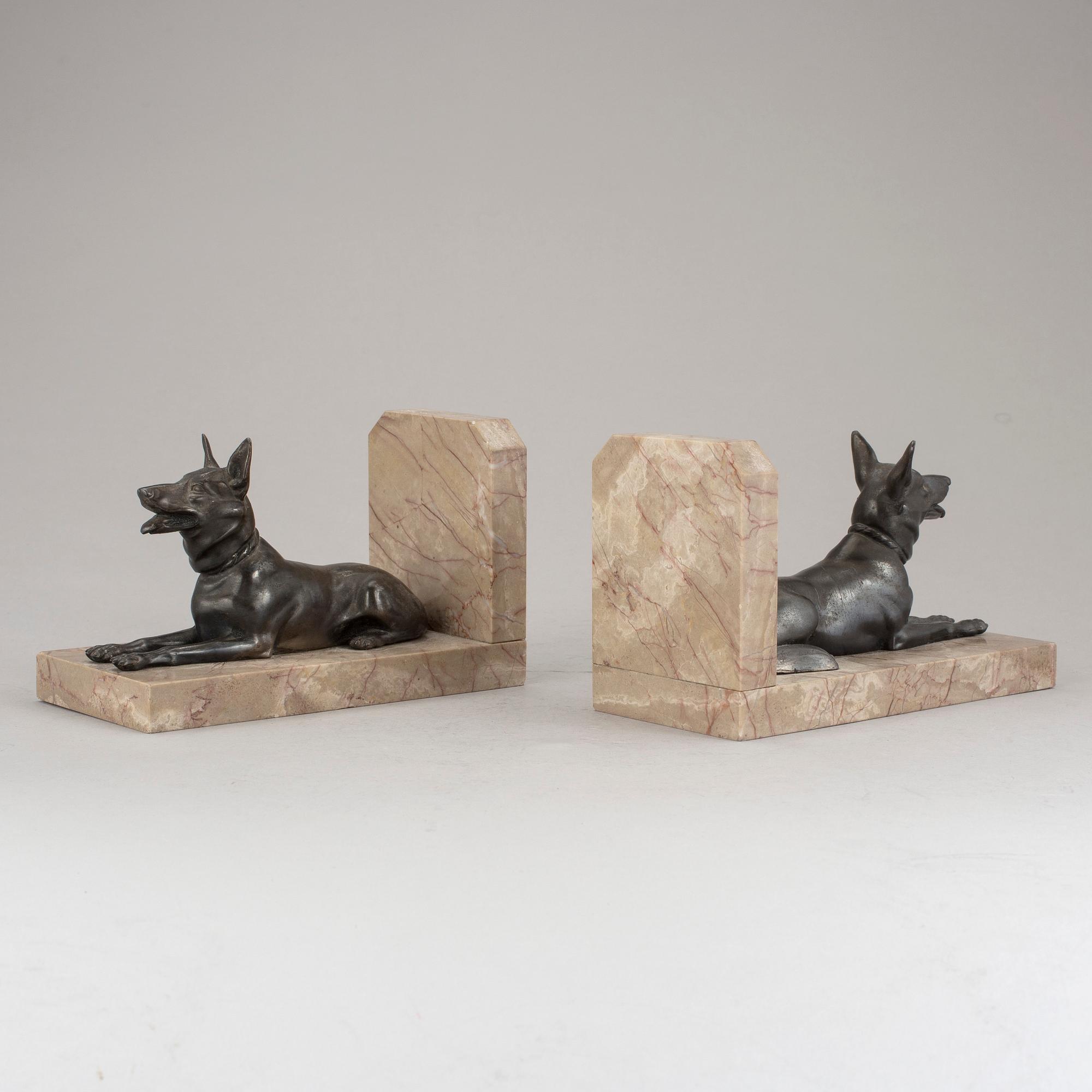 BOKSTÖD, ett par, 1900-tal.