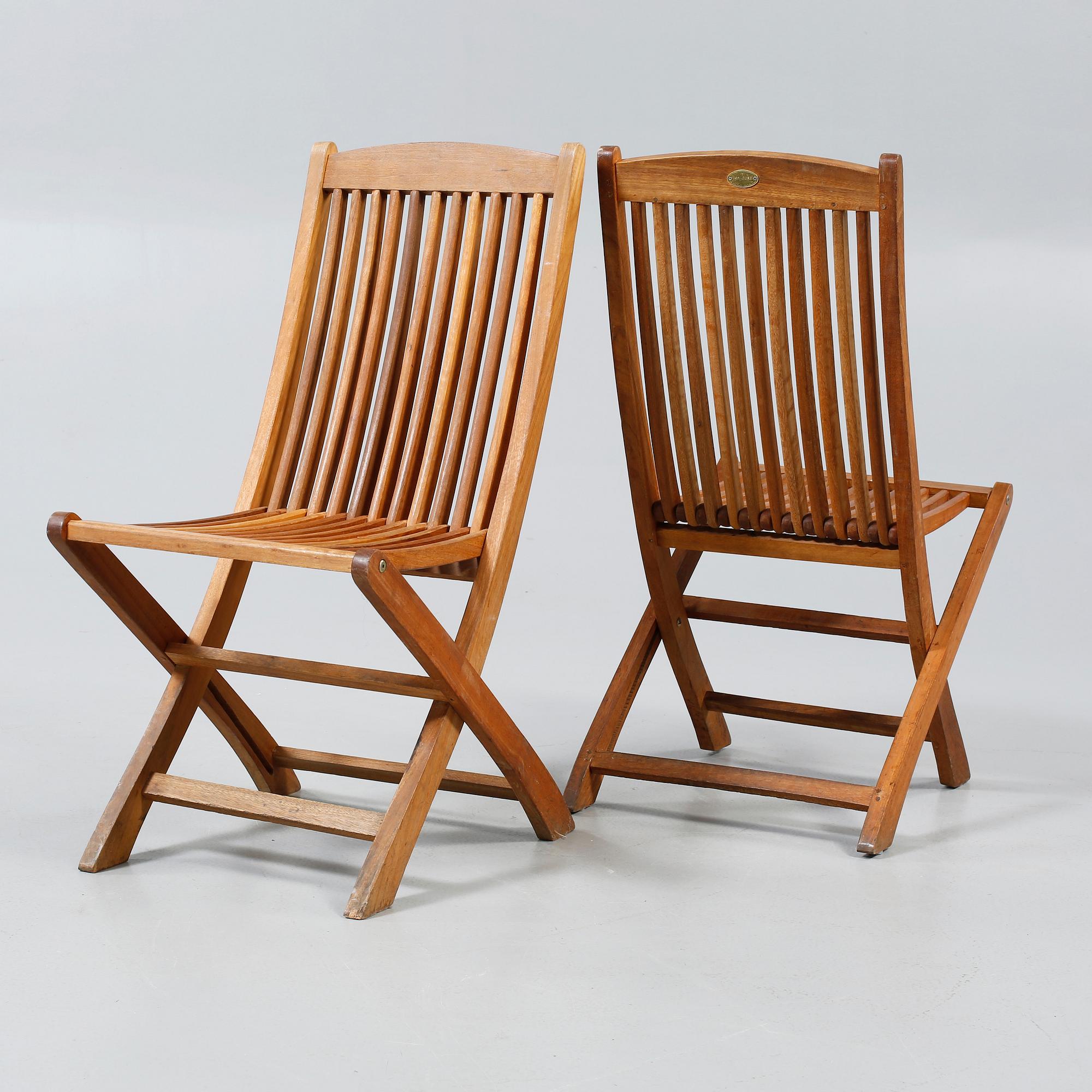 TRÄDGÅRDSSTOLAR, 6 st, Scandinavian Design Jutlandia, 1900-talets senare del.