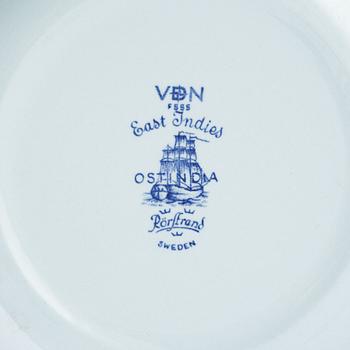 A 40 piece porcelain coffee and dinner service, 'East indies', Rörstrand, Sweden.