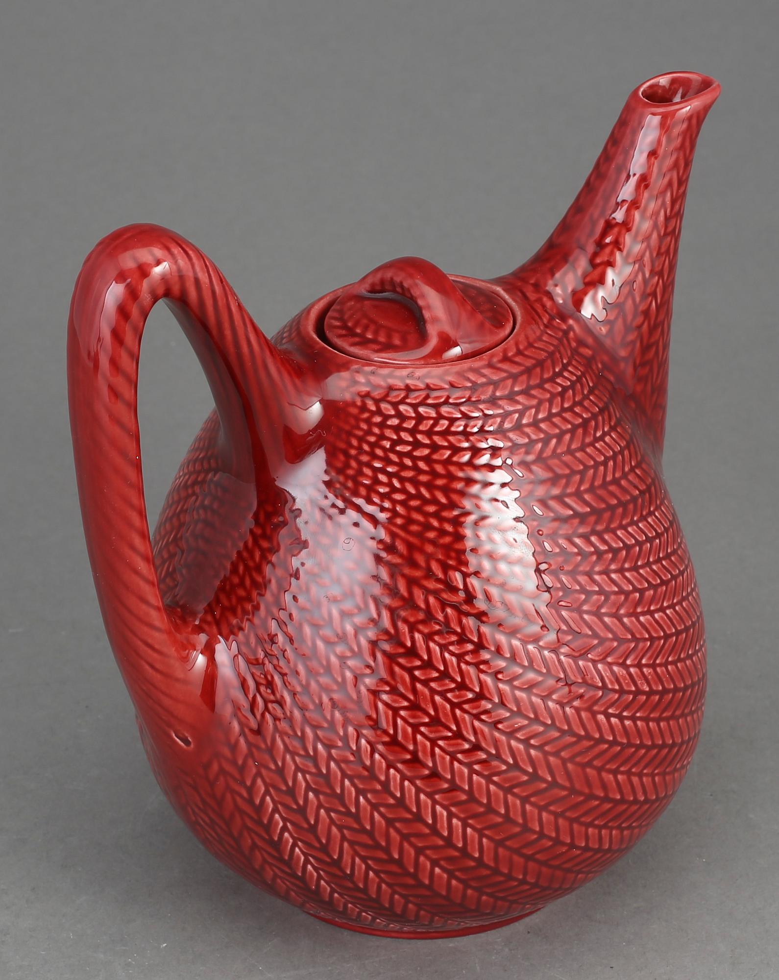 TEKANNA, flintgods, "Blå eld", Hertha Bengtson, Rörstrand.