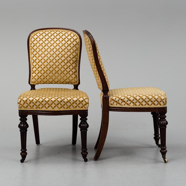 Fourteen chairs, second half of the 19th century.