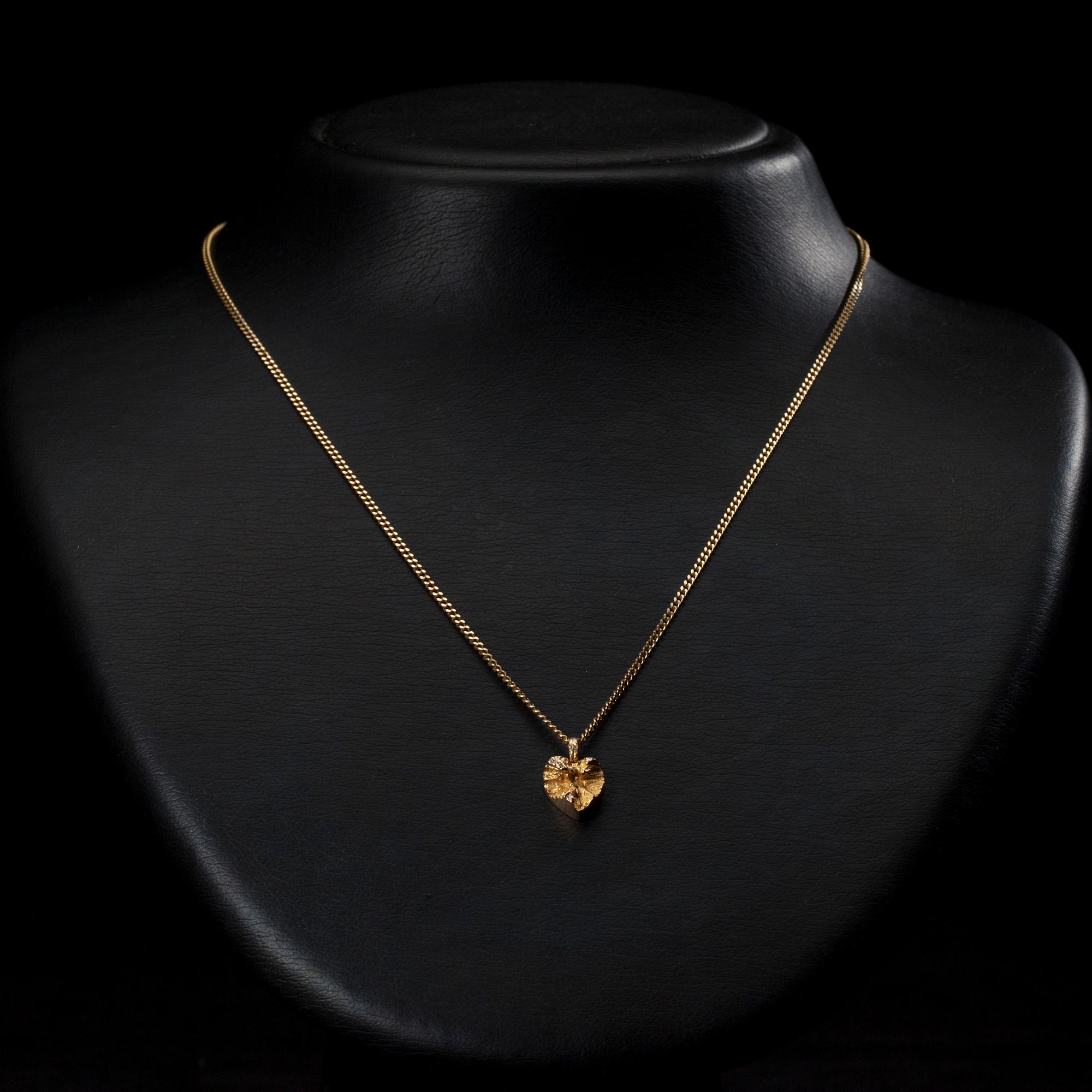 HÄNGSMYCKE, 14K guld, "Hjärta" Björn Weckström Lapponia 1971. Vikt 5,9 g.
