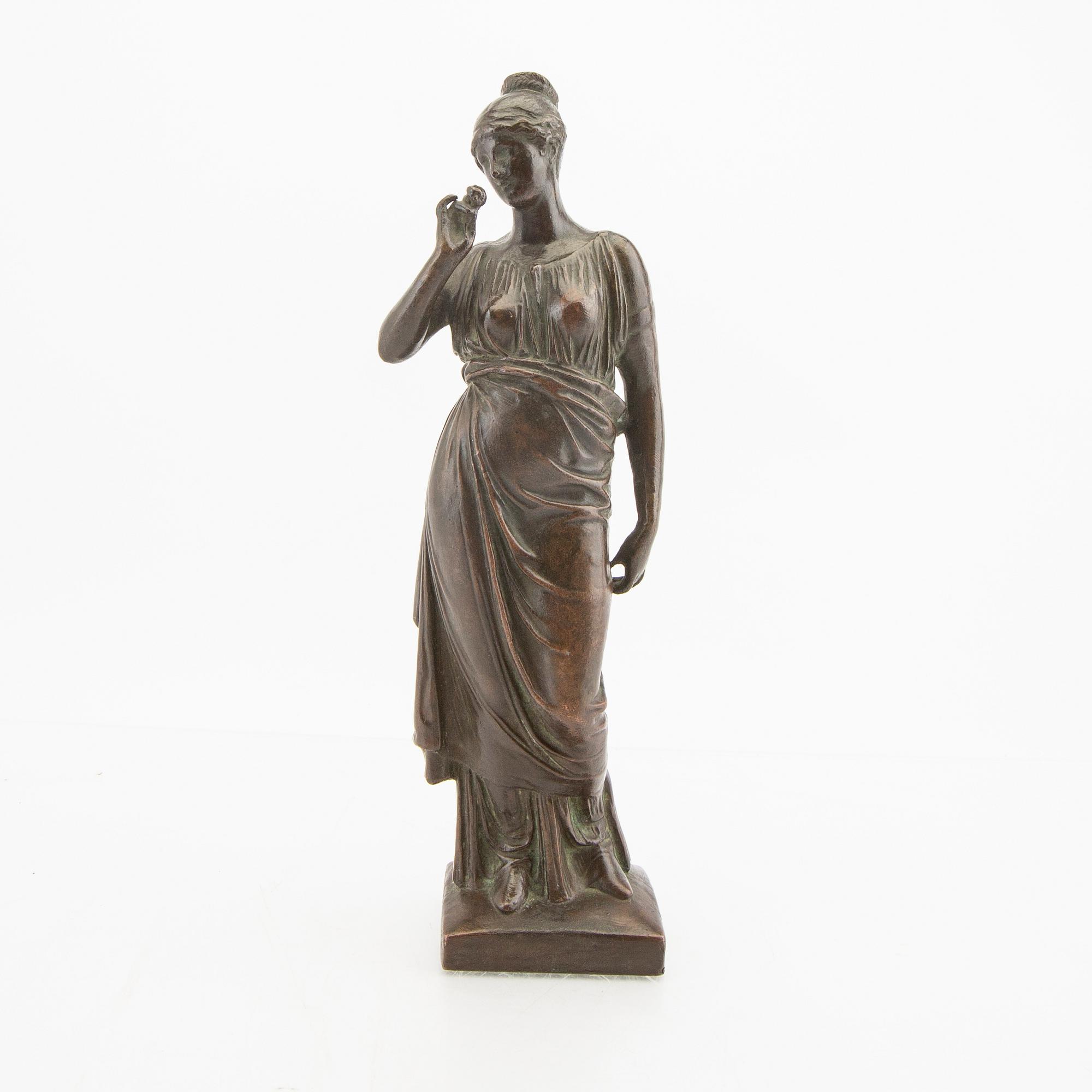 Hugo Elmqvist, skulptur brons signerad.