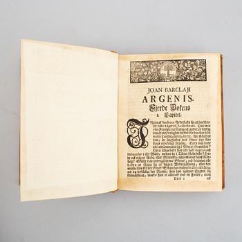 First Swedish edition of Argenis, 1740 (2 vol).