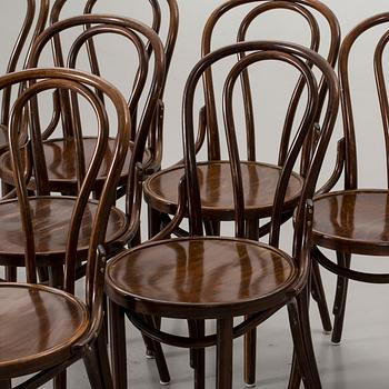 A SET OF 8 THONET STYLE CHAIRS, 20th century.