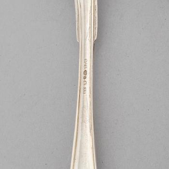 A 29 piece silver cutlery, model 'Svensk spets' and similar model, inclusing GAB, Stockholm, 1020-1931.