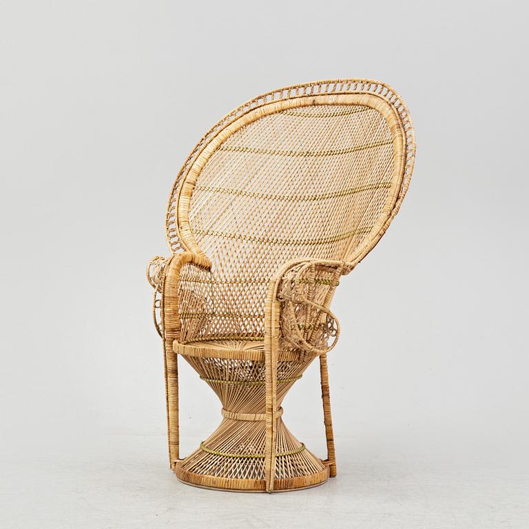 A wicker chair, 20th Century.