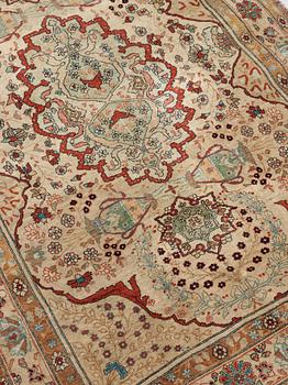 RUG. Antique/Semi-antique Kashan so called Motachem. 219,5 x 134,5 cm.