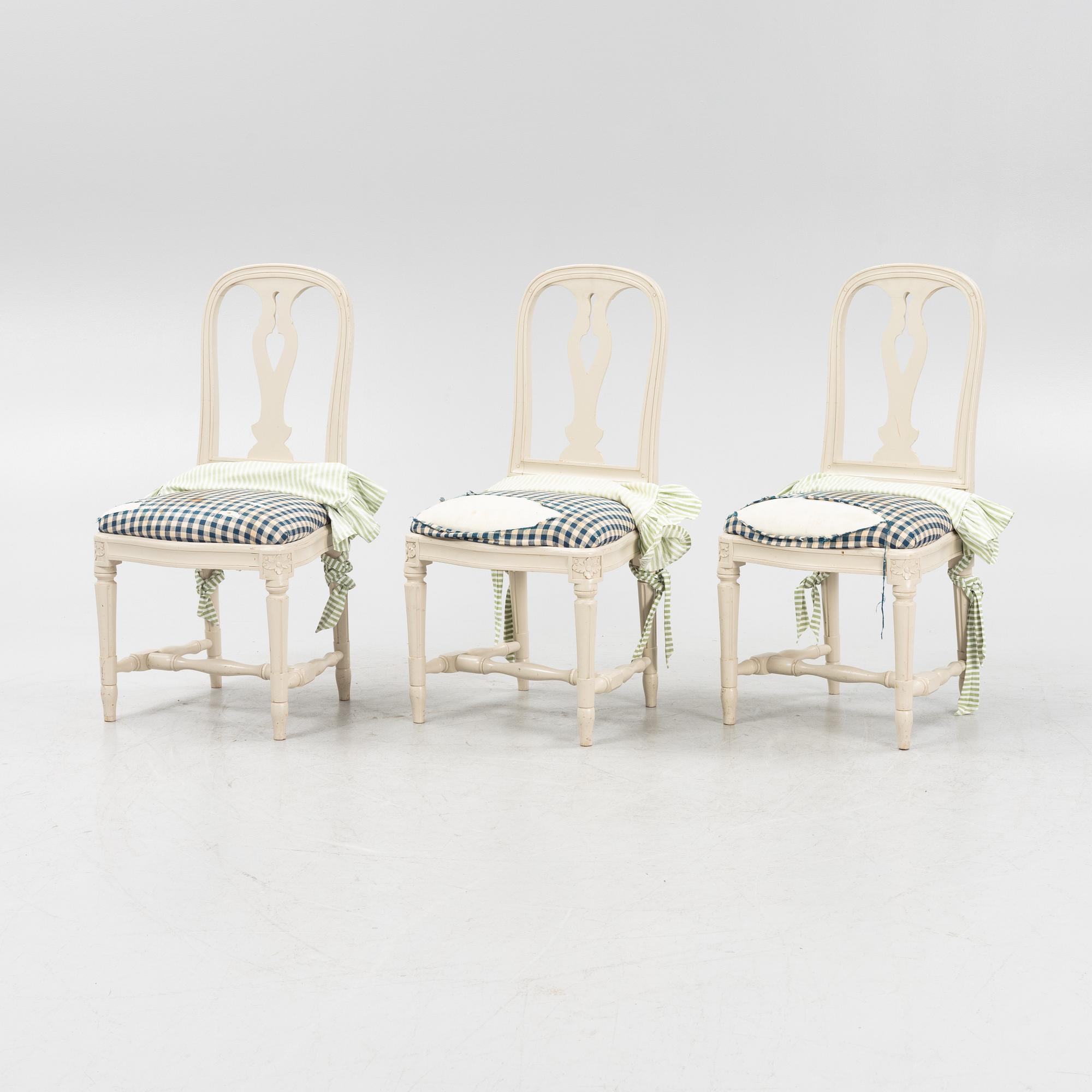 Stolar, 3 st, "Hallunda", IKEA:s 1700-tals serie 1990-tal.