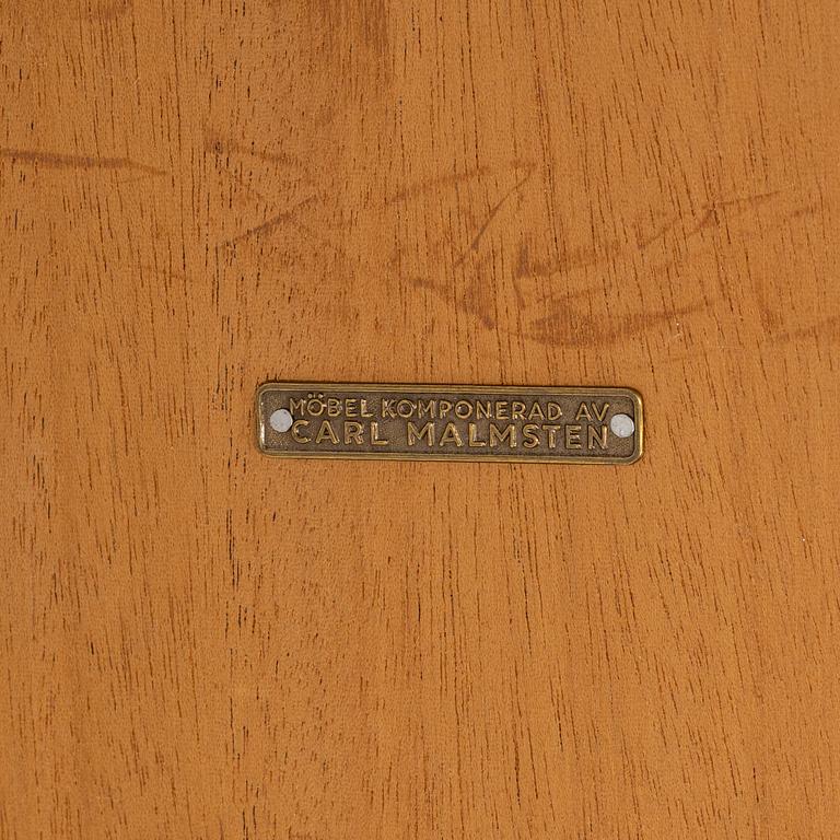 Carl Malmsten, an 'Ovalen' mahogany veneered coffee table, second half of the 20th Century.