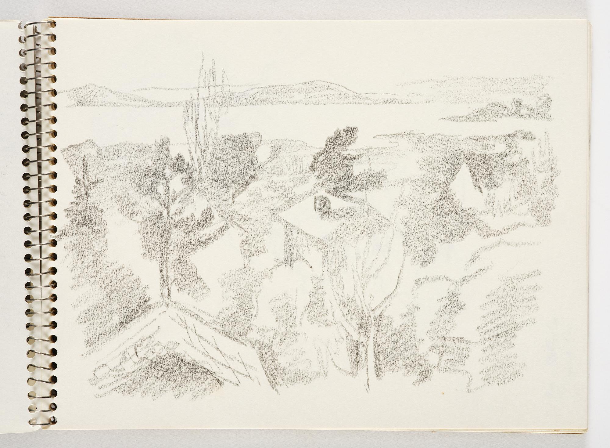 Lotte Laserstein, 4 skissböcker med blyertsteckningar.