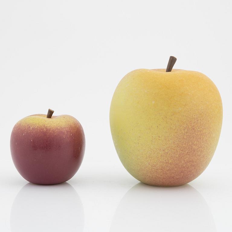 Kaj Fogelberg, two ceramic sculptures, signed.