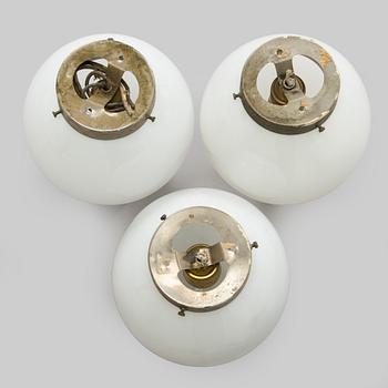 Paavo Tynell, a set of three 1930s ceiling lamps '2008' for Taito Oy.