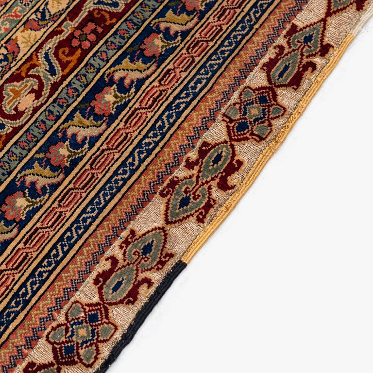 A fine silk and metal-thread Hereke, signed by Ali Oglu studio and dated 1961, c. 204 x 190 cm.