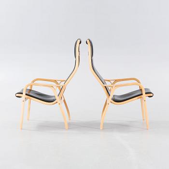 A pair of armchairs by Yngve Ekström for Swedese, second half of the 20th century.