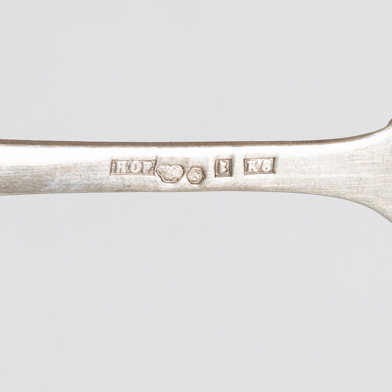 Cutlery, 62 pcs, silver, Sweden, including Bolidensilver, Sven O Falk, Nederkalix 1945.