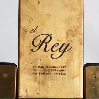 Mats Theselius, an 'el Rey' armchair, ed. 153/360, Källemo, Sweden, post 1999.