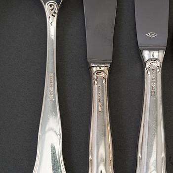 BESTICK, 52 del, silver, Symfoni, Mema, 1980-tal. Vikt med stålblad ca 1700 g.