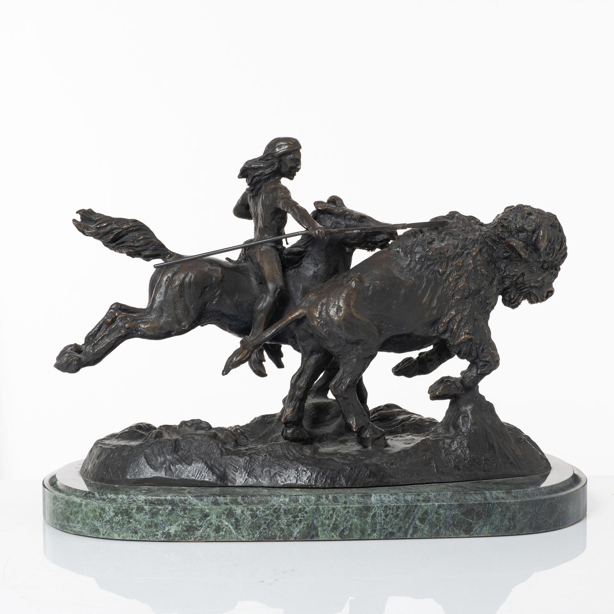 Frederic Sackrider Remington, efter. "Buffalo Hunt".