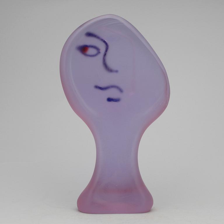 OKÄND KONSTNÄR, skulptur, glas, signerad E Nasou.