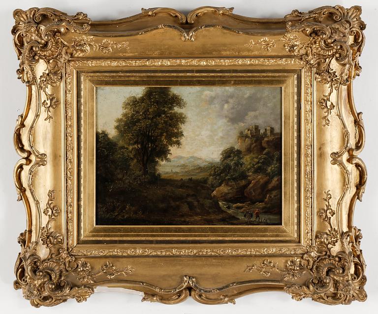 OKÄND KONSTNÄR, olja på pannå, troligen England, 1800-tal.