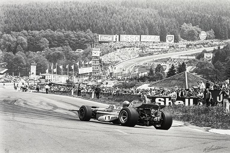 Kenneth Olausson, "Ronnie Peterson at Spa, 1970.".