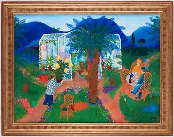 Lennart Jirlow, By the greenhouse in Provence.