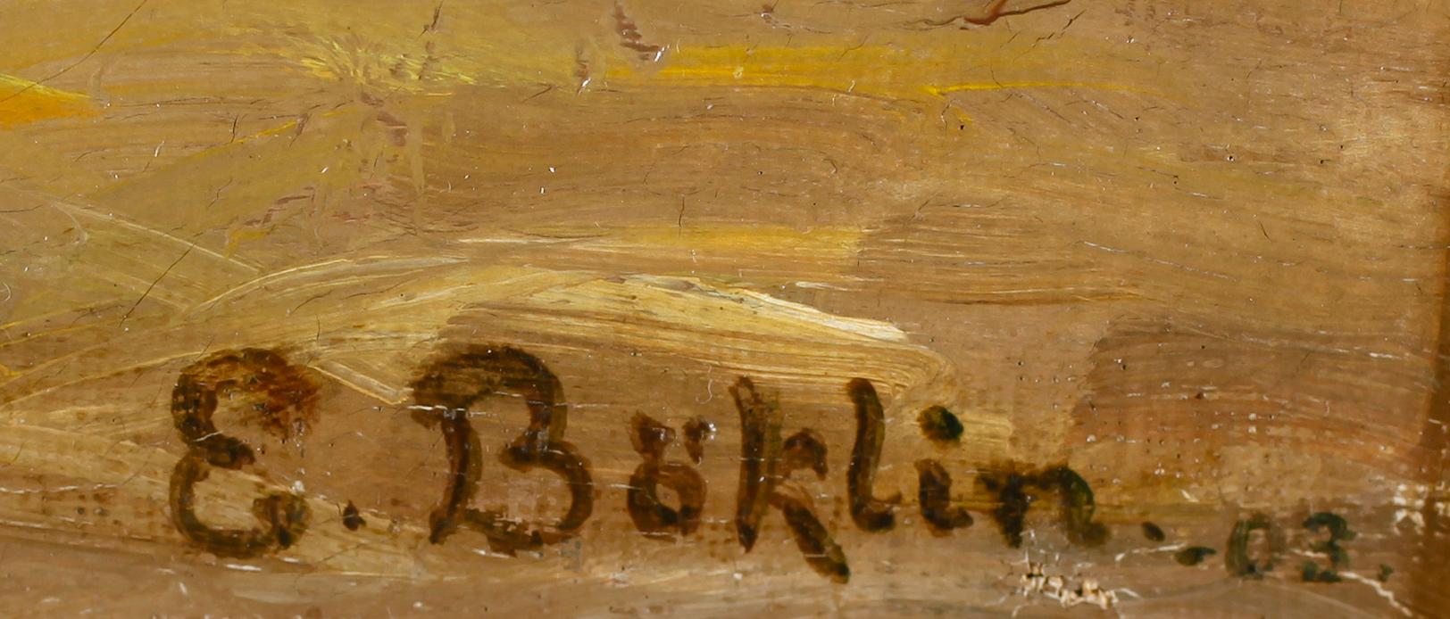E BÖKLIN, olja på duk, signerad och daterad -03.