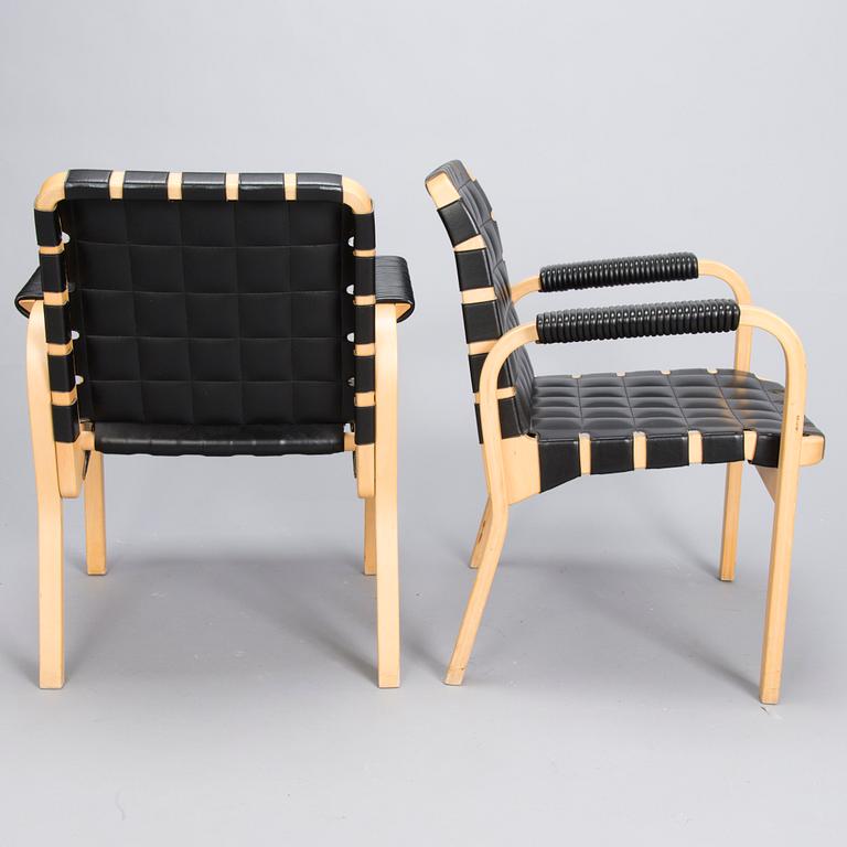 ALVAR AALTO, nojatuoleja,  4 kpl, malli 45, Artek 1990-luvun loppu.