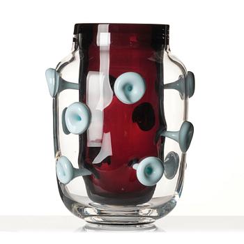 Mårten Medbo, a glass 'Double Vase', Ajeto, Czech Republic, 2001.