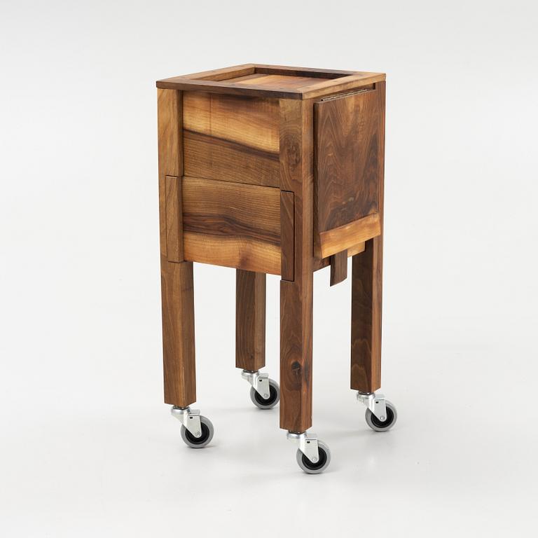 Magnus Ek, a serving trolley for cheese, 'Rosa', Oaxen Krog, 2022.