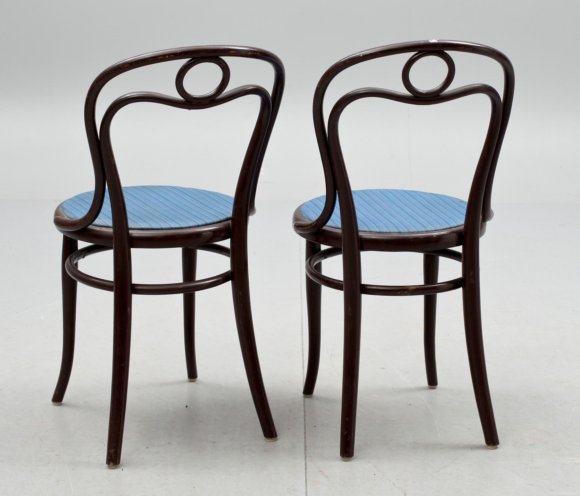 STOLAR, ett par. Thonet, 1900-tal.