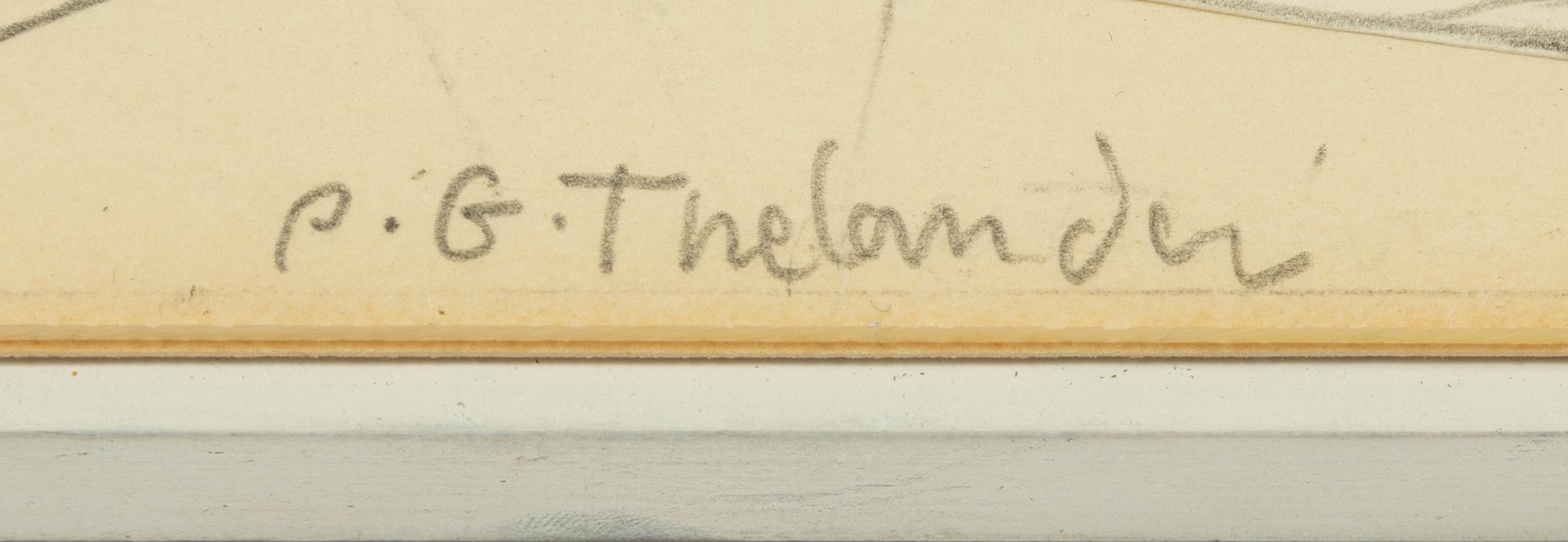 PG Thelander, a wall object, signed PG Thelander, dated -65 verso.