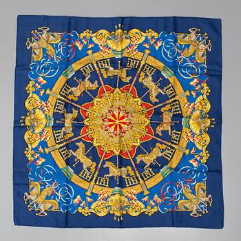 A Hermès silk scarf "Luna Park" by Joachim Metz 1993/94.