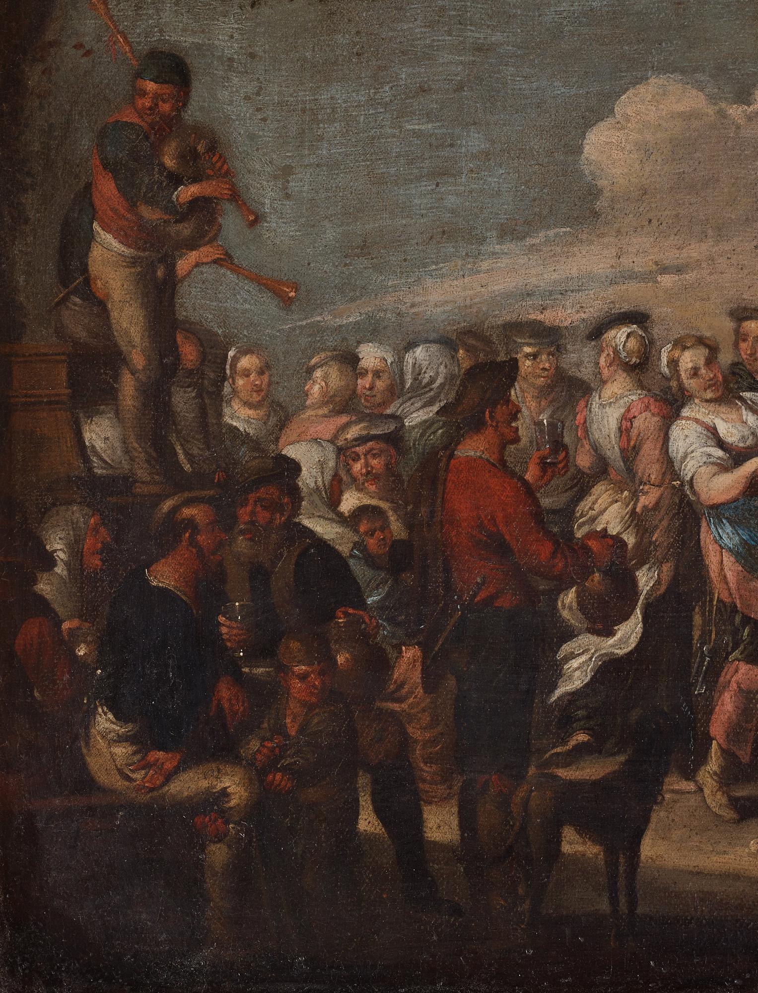 Flemish school, 16/17th Century. Kermesse.