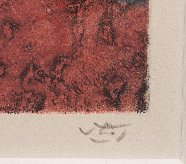 ROBERTO MATTA, färgetsning, signerad och numrerad XXXIII/XXXVI.