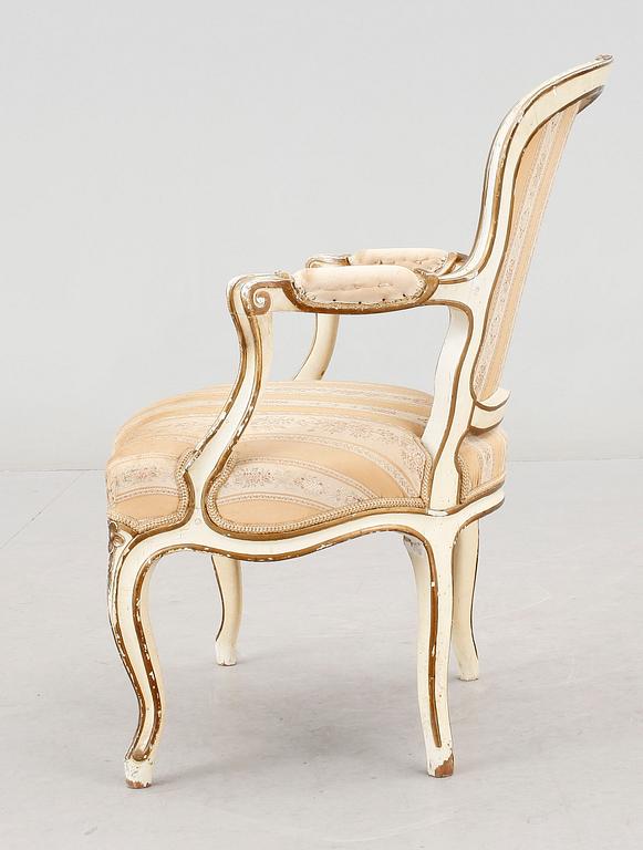 KARMSTOL, rokokostil, 1800-tal.