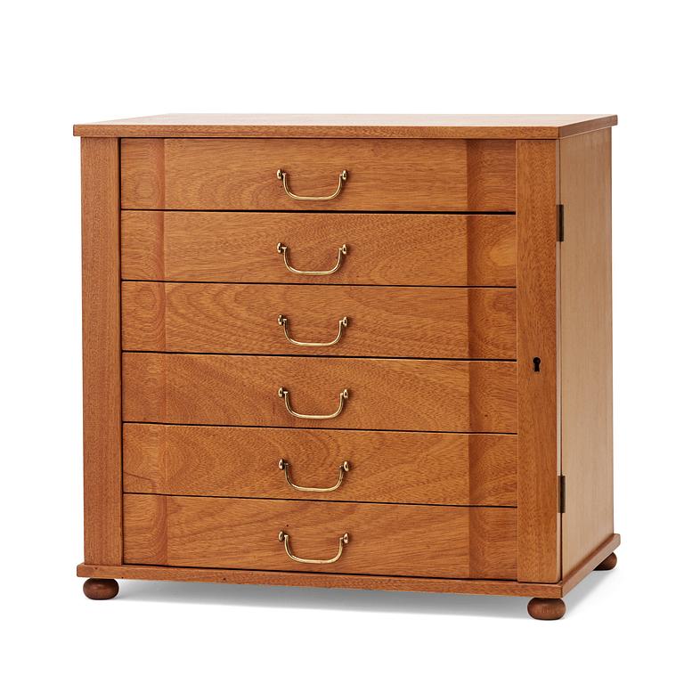 Josef Frank, a mahogany miniature chest of drawers, Svenskt Tenn,  model 2058.