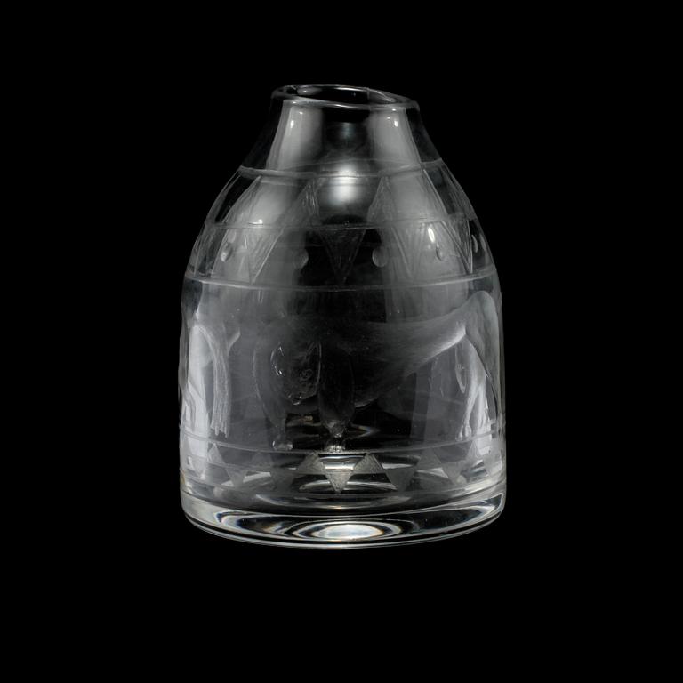 VAS, glas, Erik Höglund, Boda glasbruk, 1900-talets andra hälft.