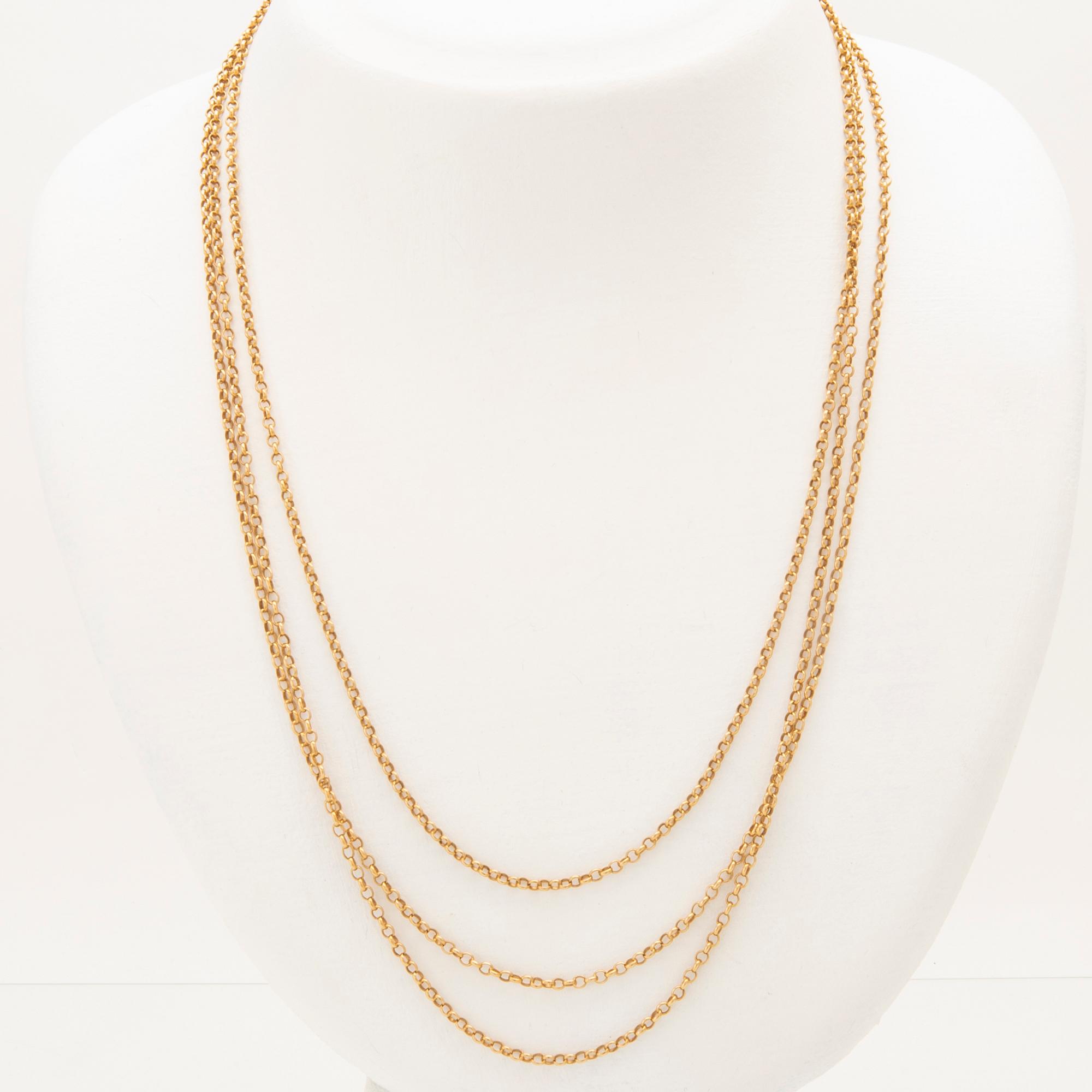 An 18K gold necklace/chain by G. Dahlgren & Co Malmo 1906.