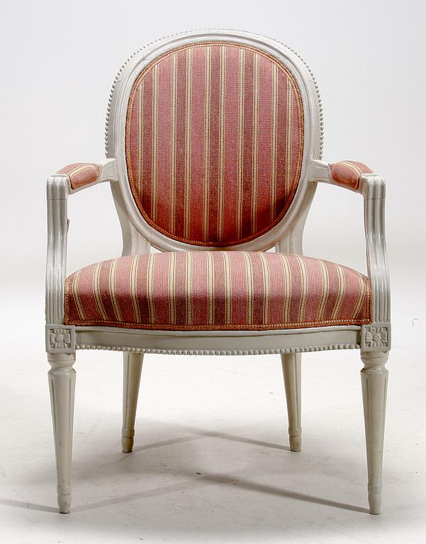 KARMSTOL. Gustaviansk, 1700-talets slut.