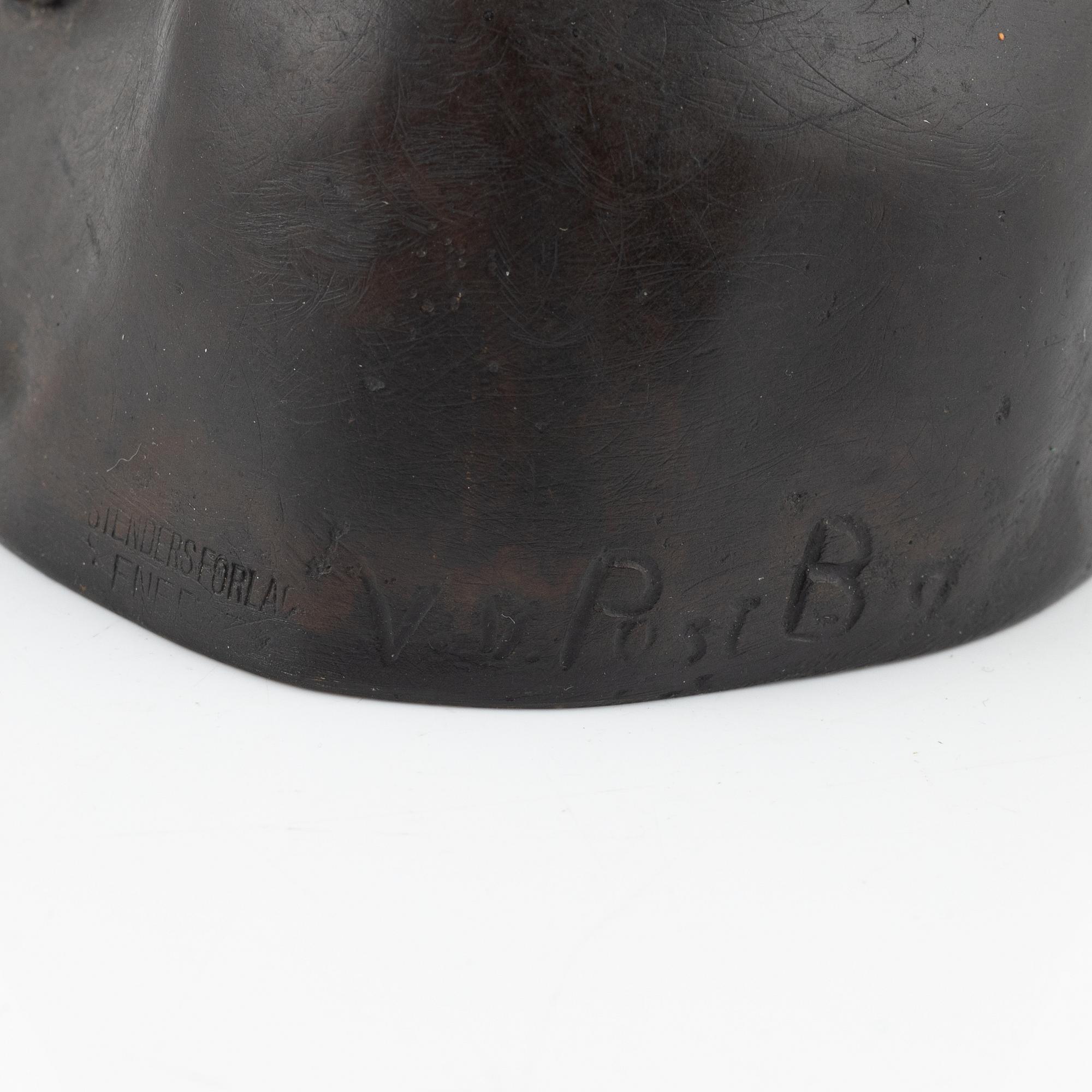 Vicken von Post-Börjesson. Skulptur, brons, signerad.