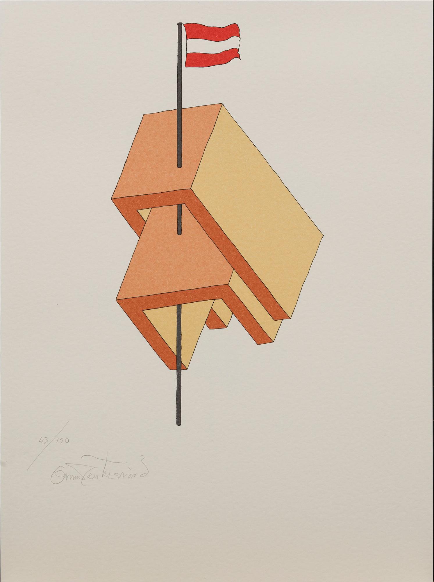 OSCAR REUTERSVÄRD, färglitografier 15 st i mapp signerade och numrerade 43/190.