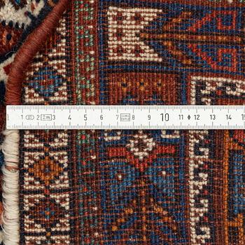 A carpet, Shiraz, circa 211 x 147 cm.