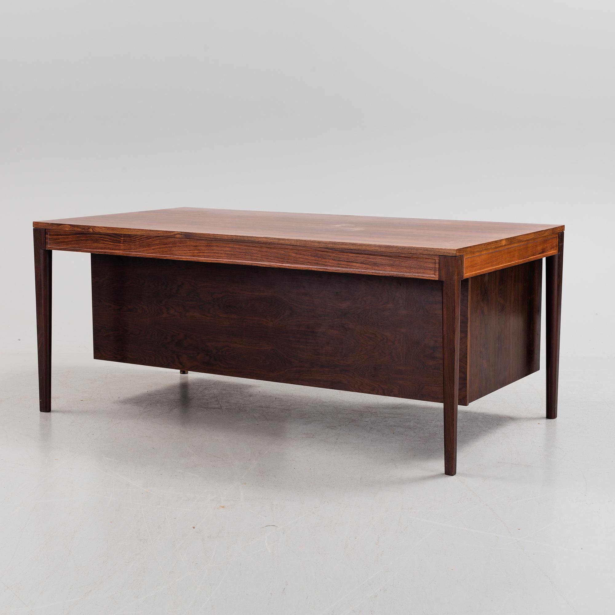 FINN JUHL,  a' Diplomat' rosewood desk from Cado, Denmark.