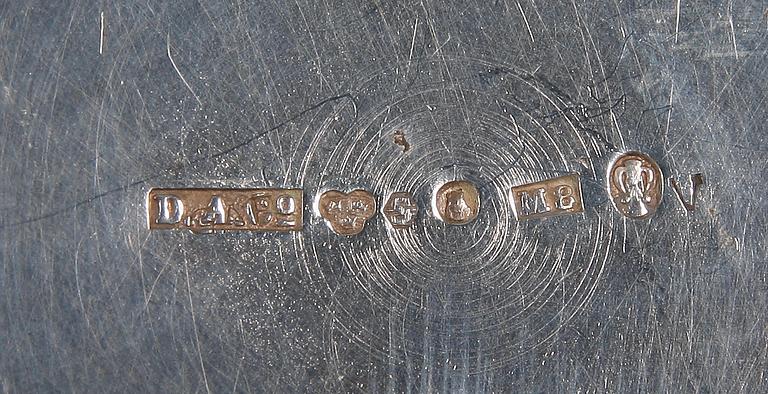 MOCCASERVIS, 3 delar. Silver. Bl a Stockholm, 1930-tal.