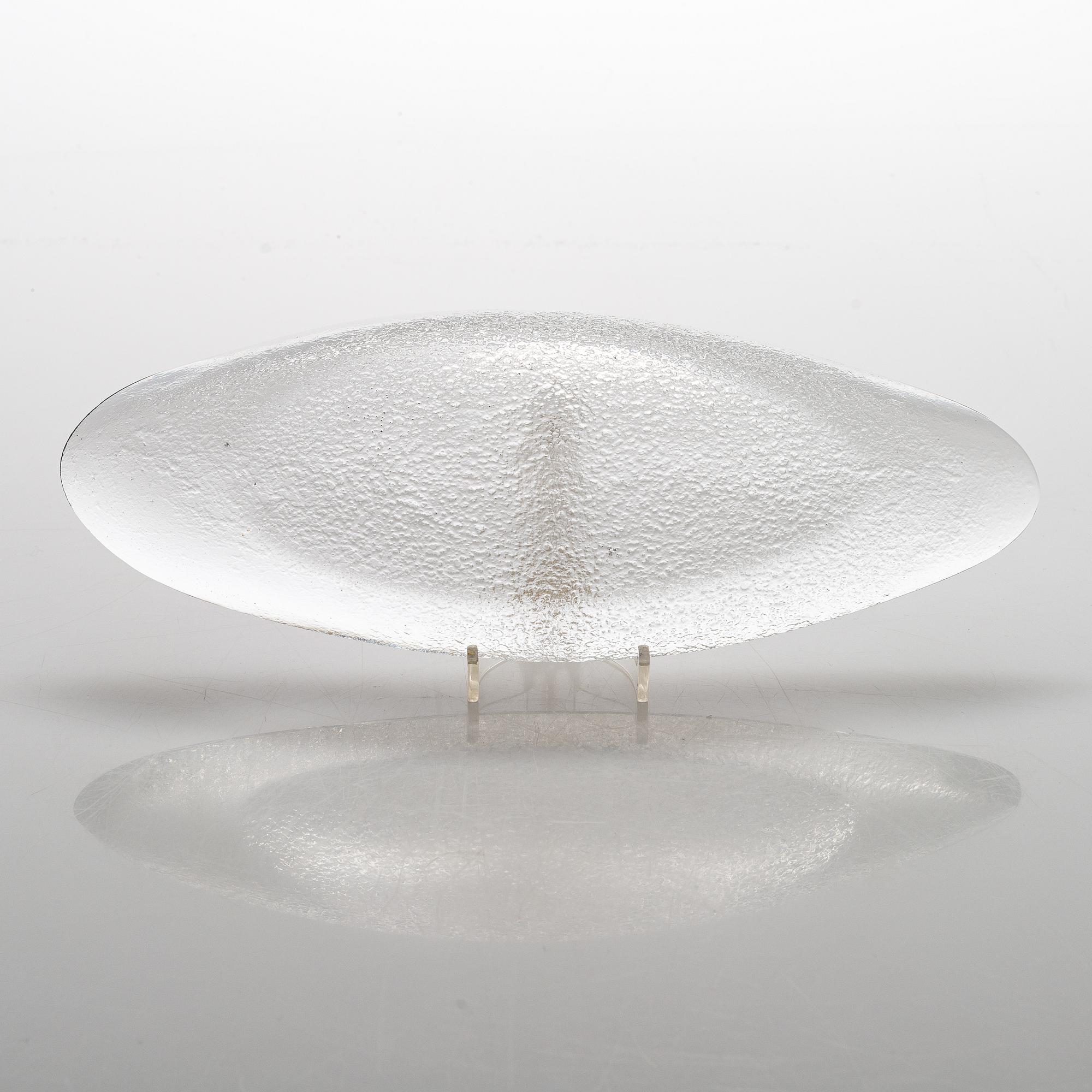 Tapio Wirkkala, lasiveistos, 3587, signeerattu Tapio Wirkkala Iittala -56.