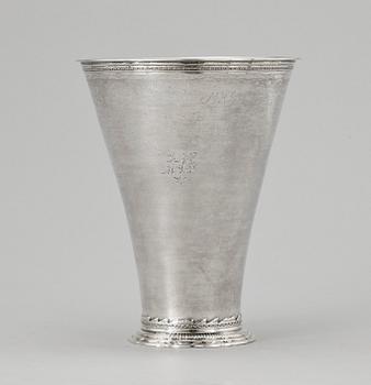 BÄGARE, silver, rokoko, Petter Söderbom, Örebro, 1771. Ca 380 gr.