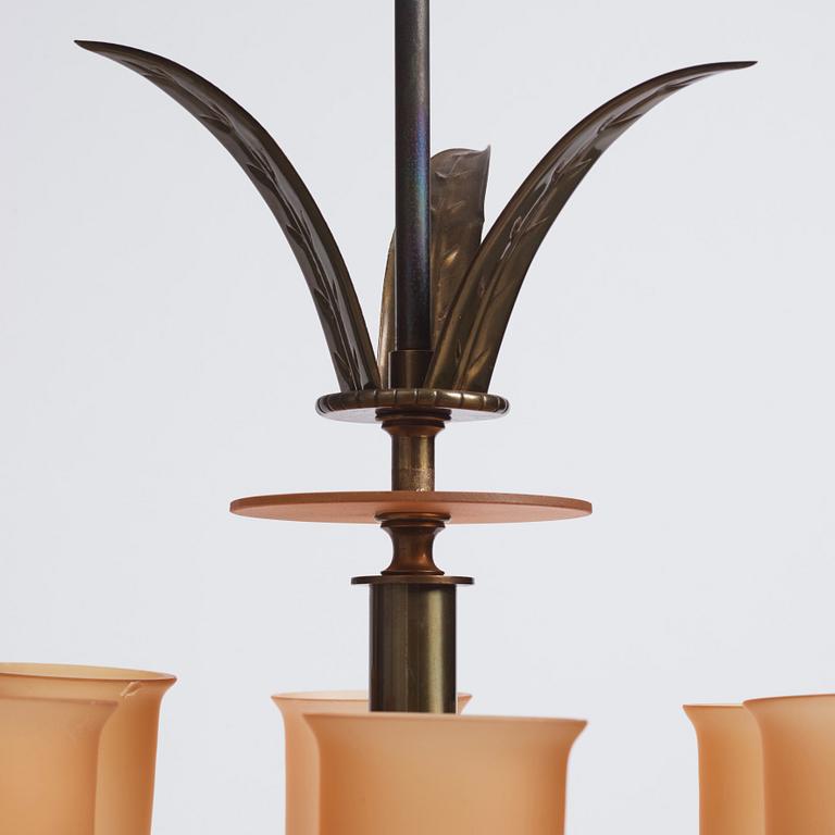 takkronor, ett par, modell "10027", Arvid Böhlmarks Lampfabrik, Stockholm 1930-tal.